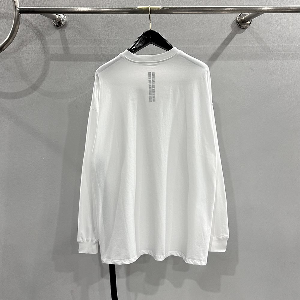 RICK OWENS DRKSHDW AW24 Jumbo Long Sleeve T-Shirt（DS02B4235RIGEM-109）