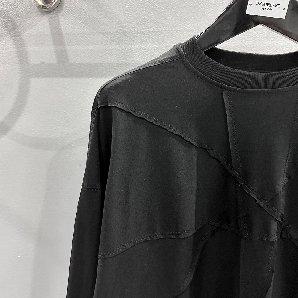 RICK OWENS DRKSHDW AW24 Jumbo Long Sleeve T-Shirt（DS02B4235RIGEM-109）