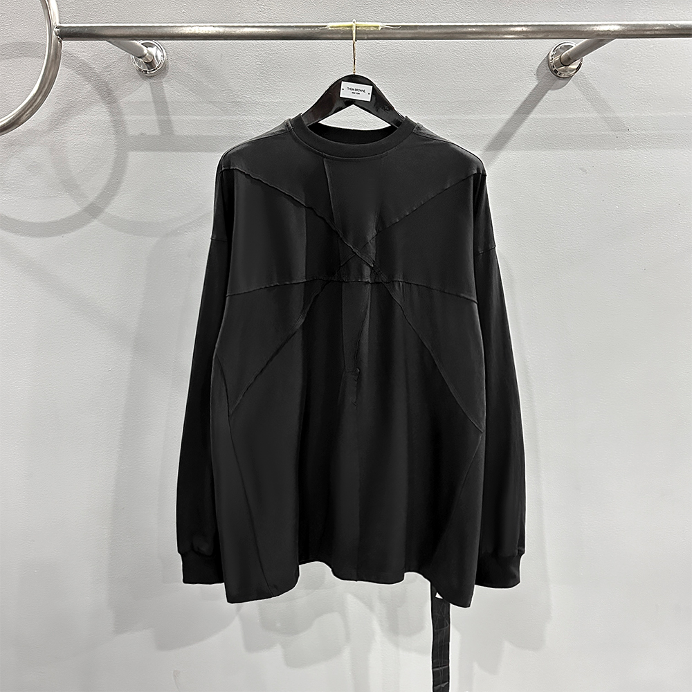 RICK OWENS DRKSHDW AW24 Jumbo Long Sleeve T-Shirt（DS02B4235RIGEM-109）