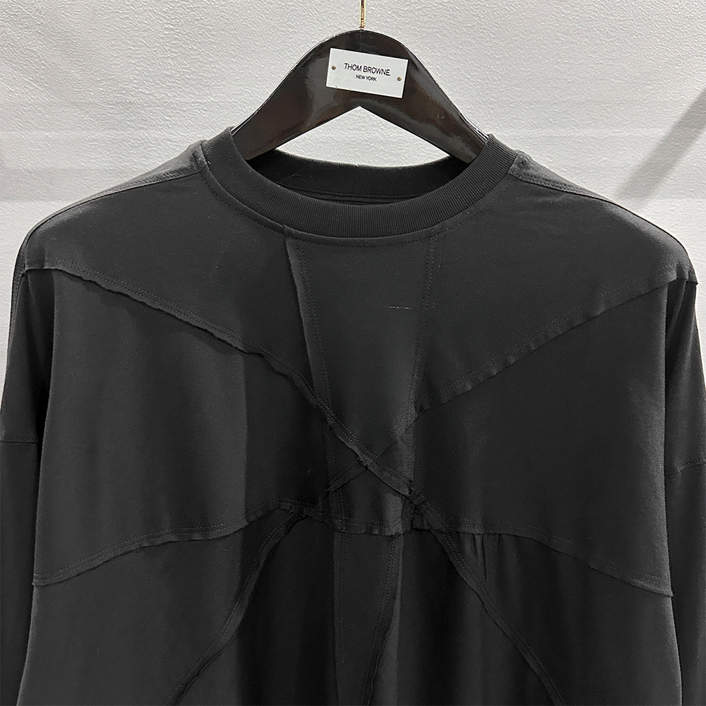RICK OWENS DRKSHDW AW24 Jumbo Long Sleeve T-Shirt（DS02B4235RIGEM-109）