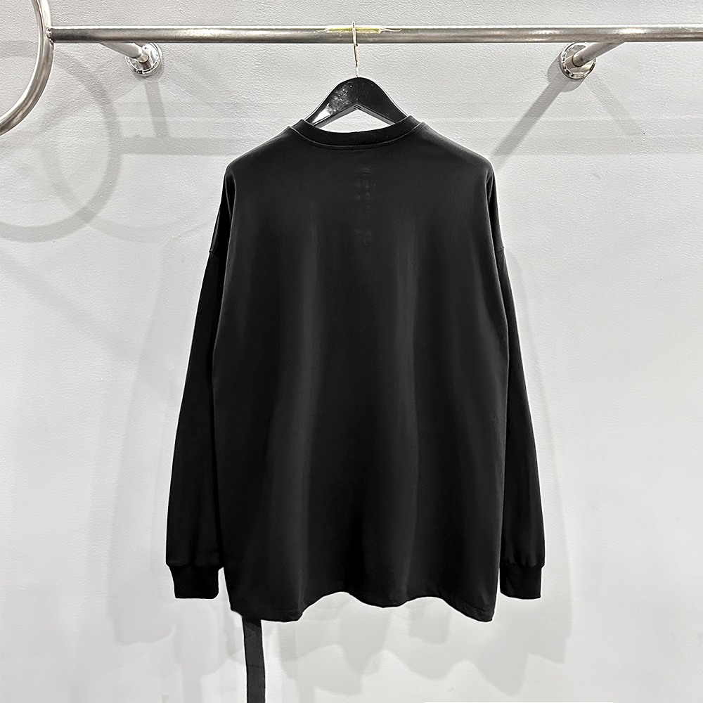 RICK OWENS DRKSHDW AW24 Jumbo Long Sleeve T-Shirt（DS02B4235RIGEM-109）