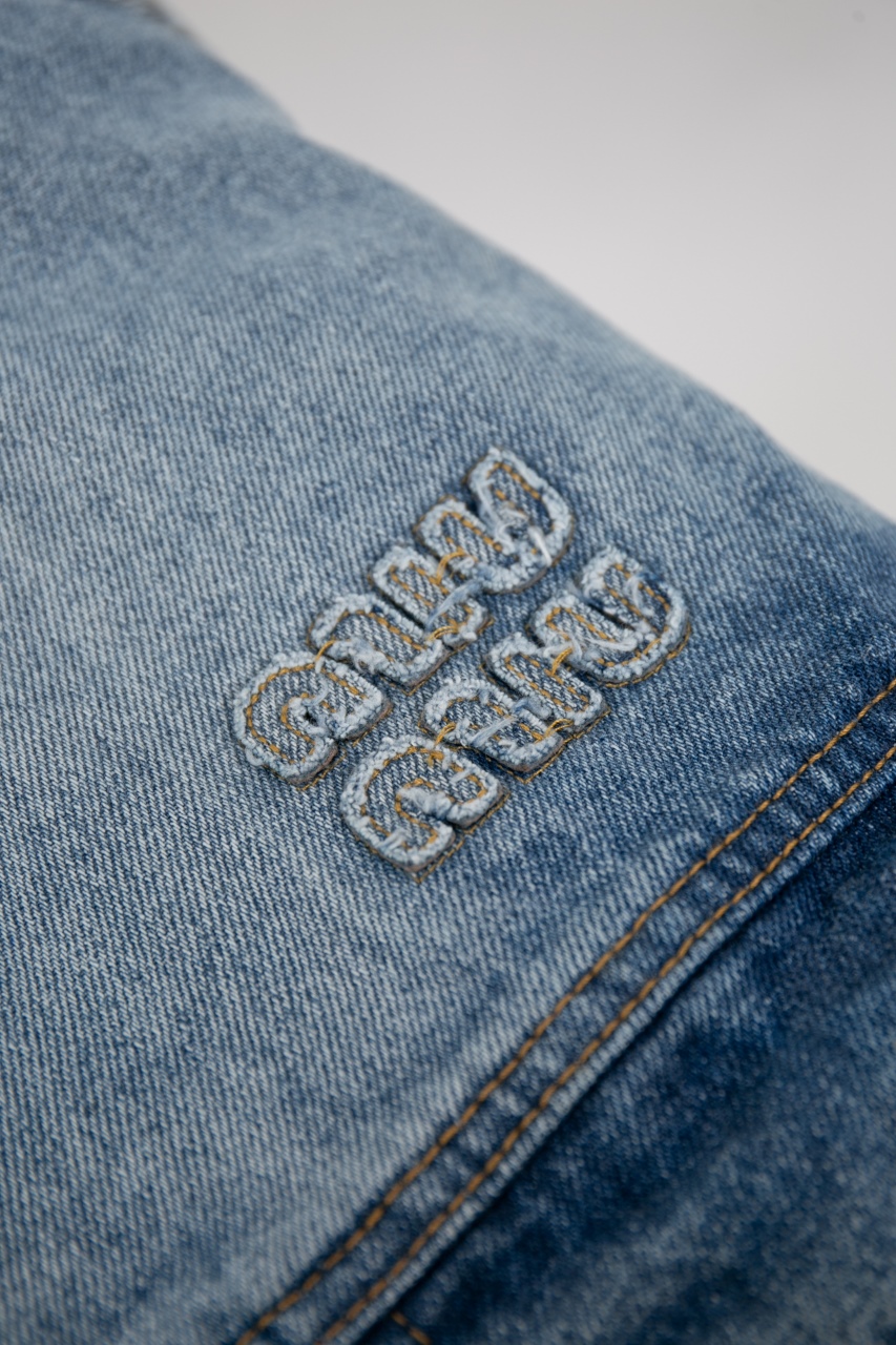 MIUMIU Denim blouson jacket（GWB195-1373-F0076-S-OOO）