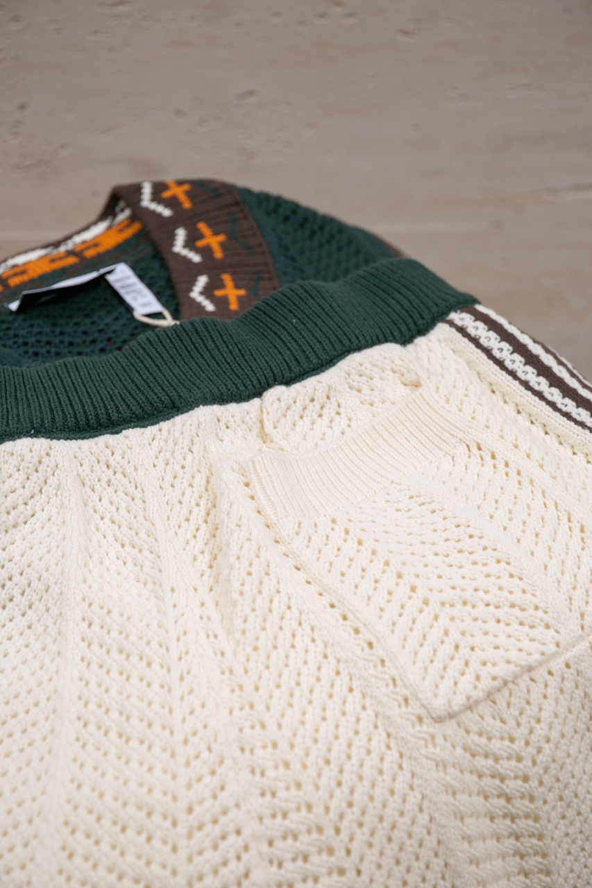 adidas CLOT CROCHET SHORTS BY EDISON CHEN Cream White（JX6554）