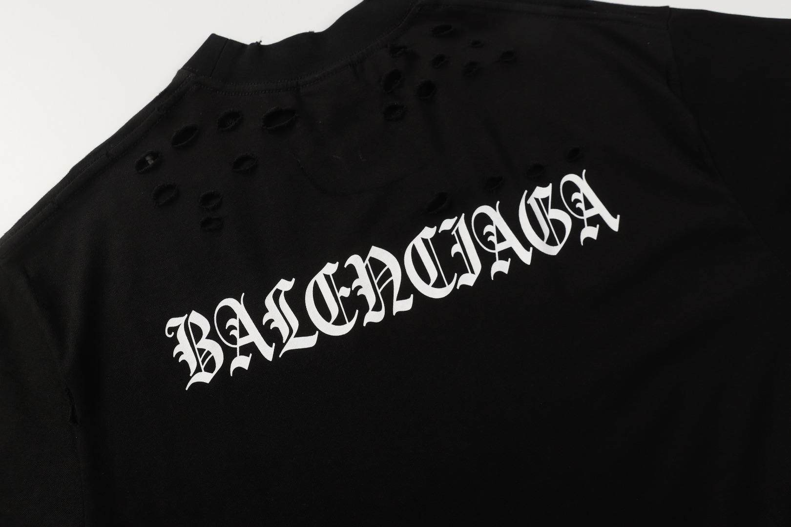 Balenciaga T-shirt in cotone nero cod（764235TQVJ81569）