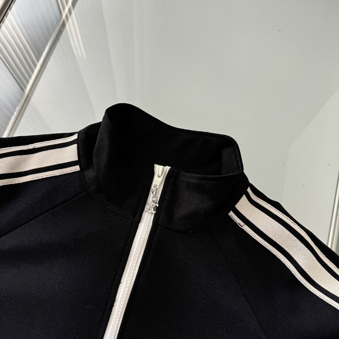 CELINE Reversible Athletic Sweatshirt / Jersey "Black"（2Y490121O-38NO）