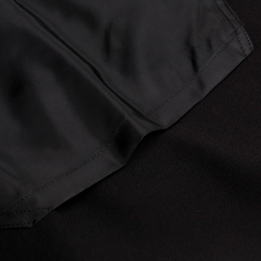 PRADA Cotton Fleece Hoodie Black (UJL45B-11CC-F0002-S-OOO）