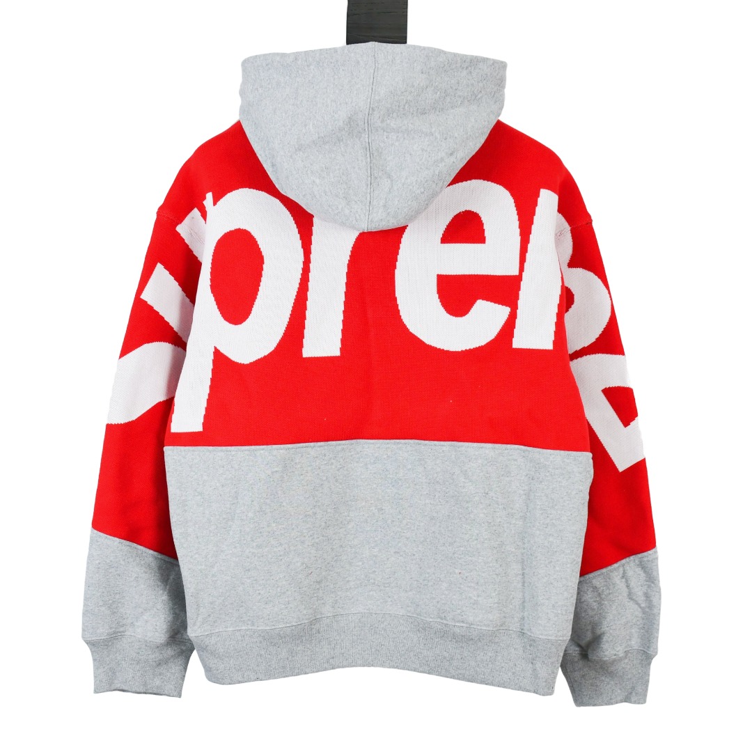 Supreme Big Logo Jacquard Hooded Sweatshirt（SUP-FW23-202）