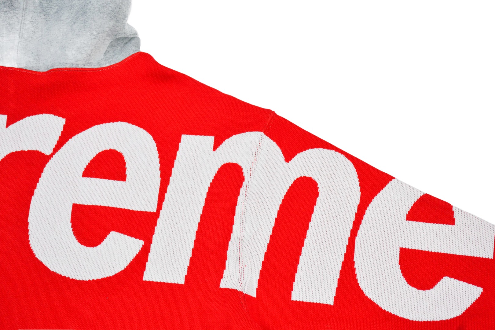 Supreme Big Logo Jacquard Hooded Sweatshirt（SUP-FW23-202）