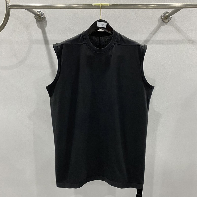 RICK OWENS Oversized Sleeveless Crewneck T-Shirt（RU01D3160BA-09）
