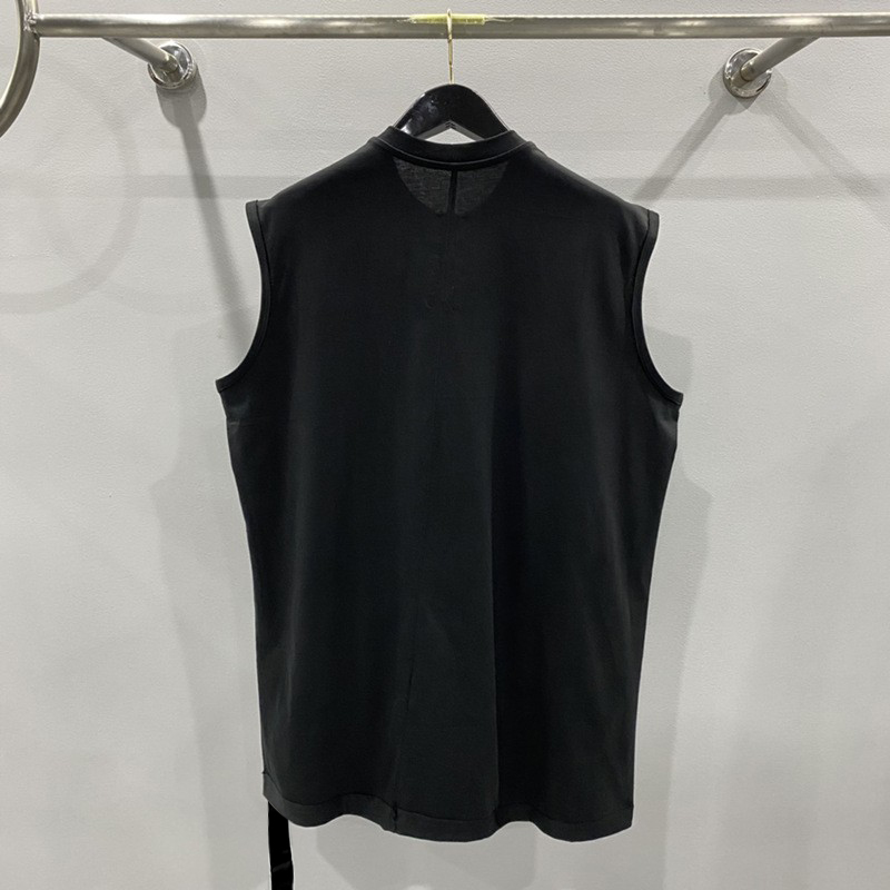 RICK OWENS Oversized Sleeveless Crewneck T-Shirt（RU01D3160BA-09）