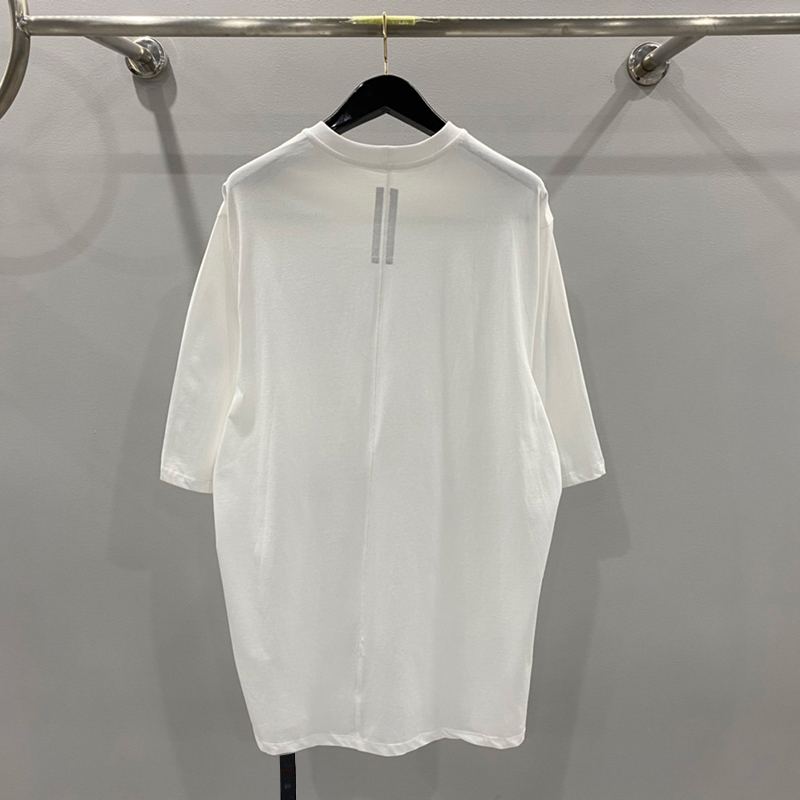 Rick Owens solid color loose short-sleeved shirt（DU02C5274RN-11）