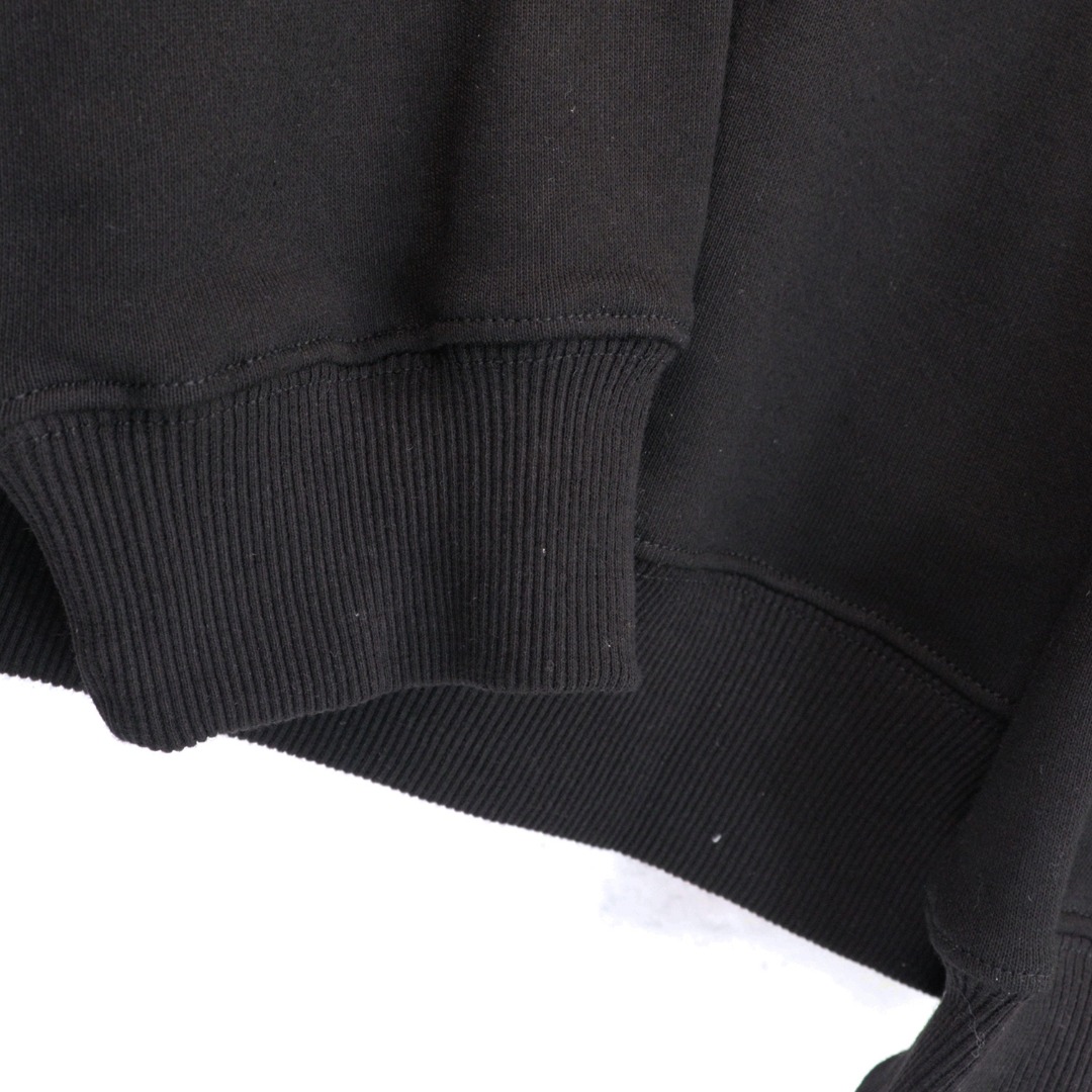 Amiri Wave Logo Cotton Graphic Hoodie (AMJYHD1043-BLACK）