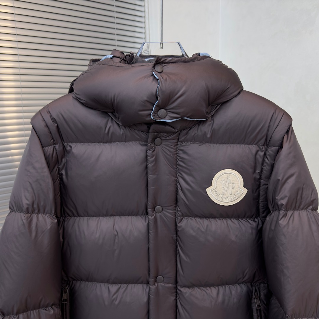 MONCLER Cyclone men's two-in-one hooded short down jacket（K20911A00239596RD997）