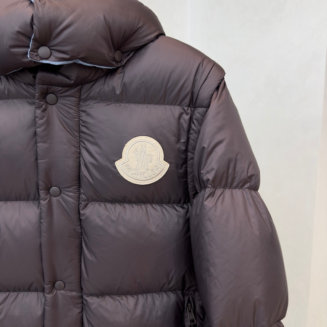 MONCLER Cyclone men's two-in-one hooded short down jacket（K20911A00239596RD997）
