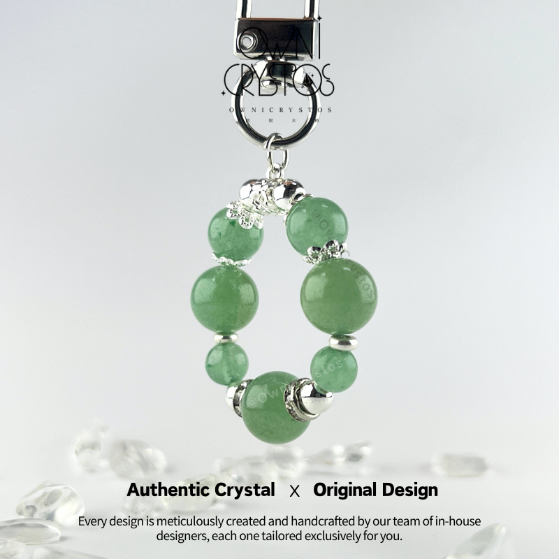 Aventurine Healing Aura Bag Charm