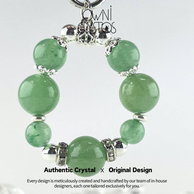 Aventurine Healing Aura Bag Charm