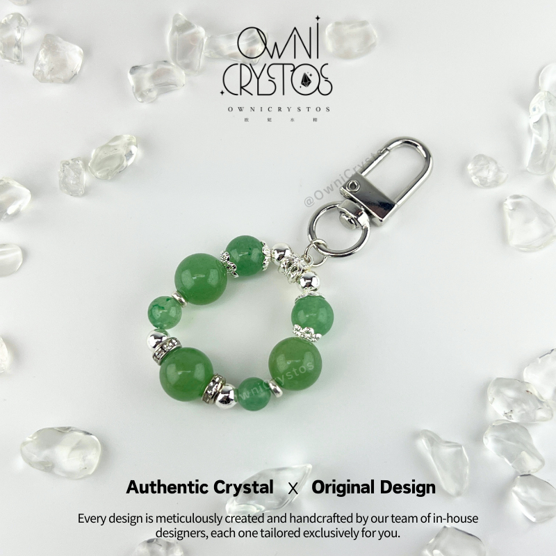 Aventurine Healing Aura Bag Charm