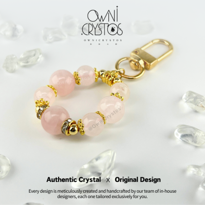 Find True Love Rose Quartz Bag Charm