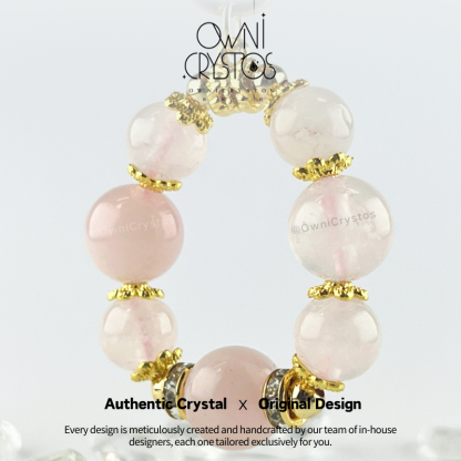 Find True Love Rose Quartz Bag Charm