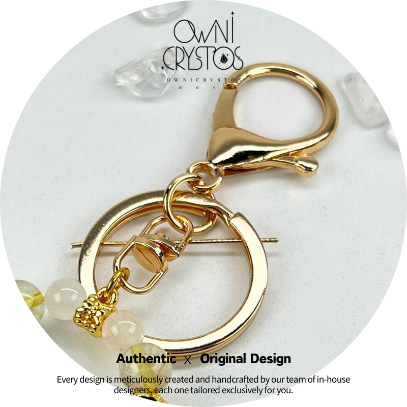 Seven Star Array Evil Eye Protection natural crystal bag charm keychain