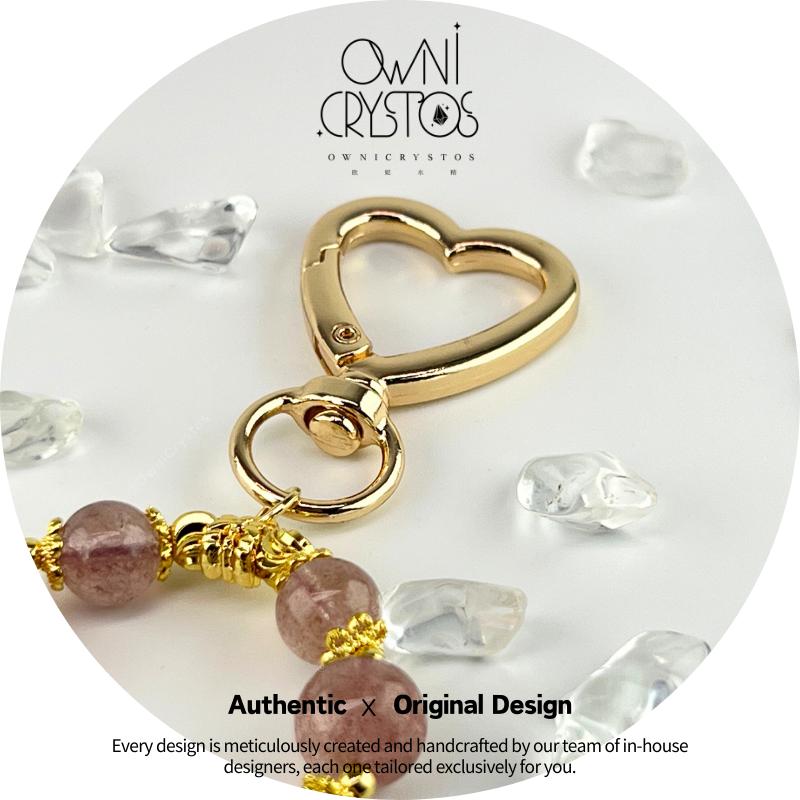 Health Love Natural crystal bag charm Prehnite Green aventurine Green phantom quartz 玫瑰花雕刻 天然风水水晶挂件