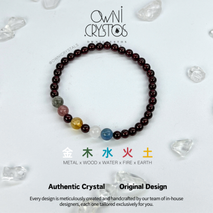 Five Elements Garnet-OwniCrystos