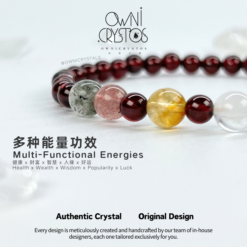 Five Elements Garnet-OwniCrystos