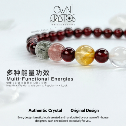Five Elements Garnet-OwniCrystos