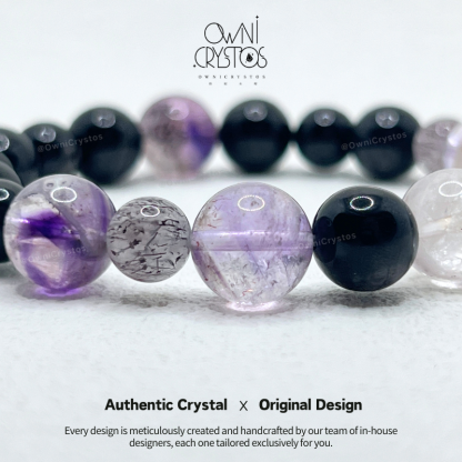 Top Tier Fortune Booster Hypersthene super seven Natural crystal bracelet unisex gift