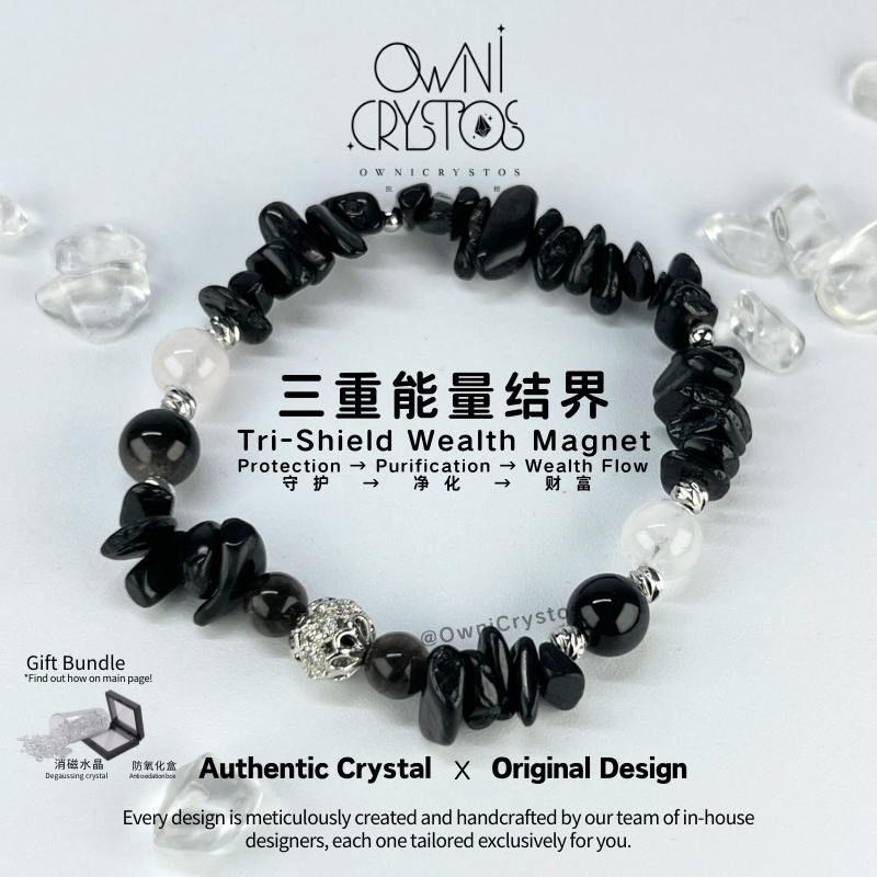 Tri-Shield Wealth Magnet-OwniCrystos