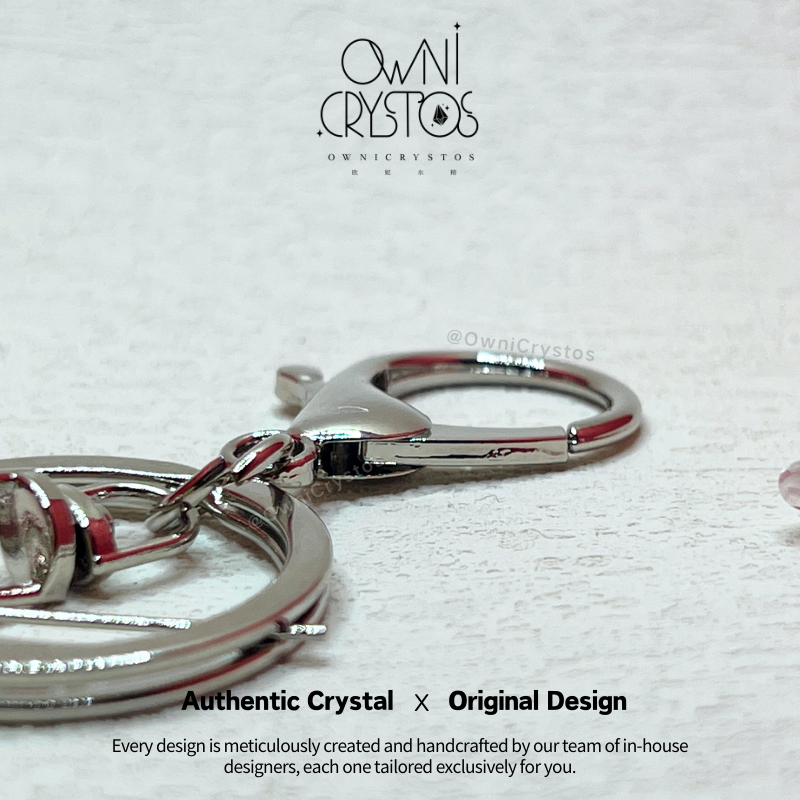 Super Wealth Booster Gold Rutilated Quartz KeyChain