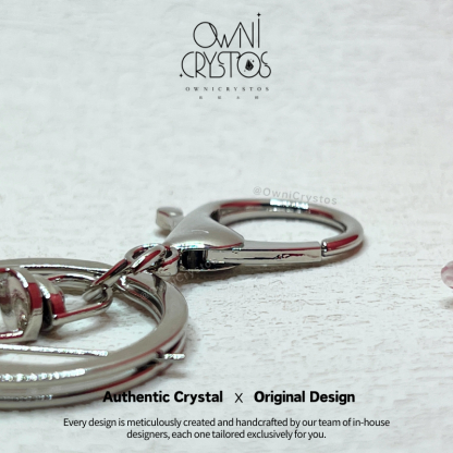 Super Wealth Booster Gold Rutilated Quartz KeyChain