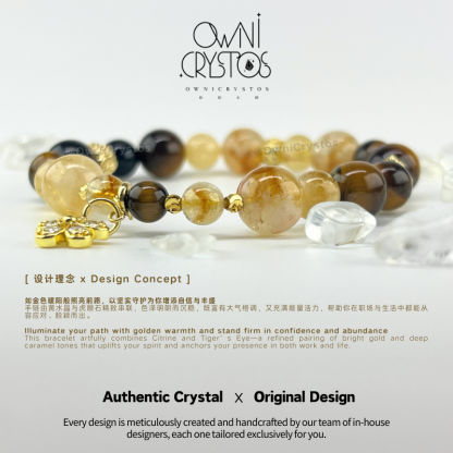 Fortune Booster Citrine Tiger Eye Bracelet