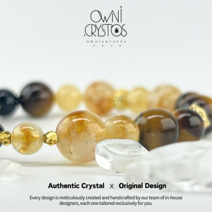 Fortune Booster Citrine Tiger Eye Bracelet