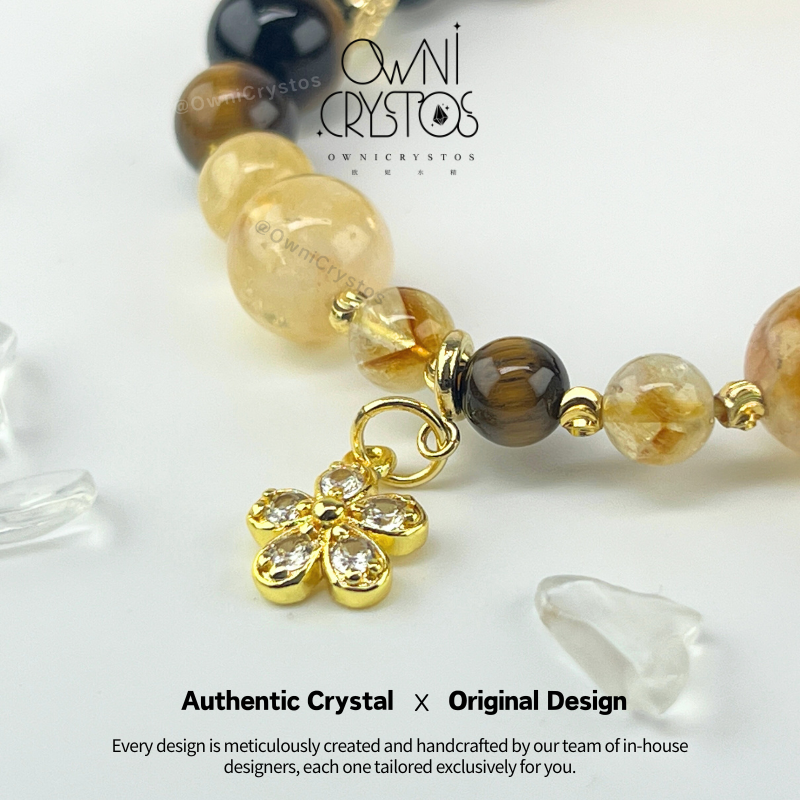 Fortune Booster Citrine Tiger Eye Bracelet