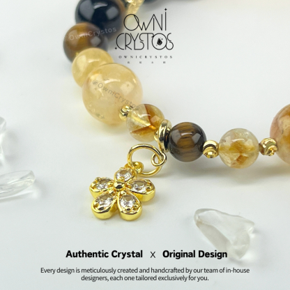 Fortune Booster Citrine Tiger Eye Bracelet