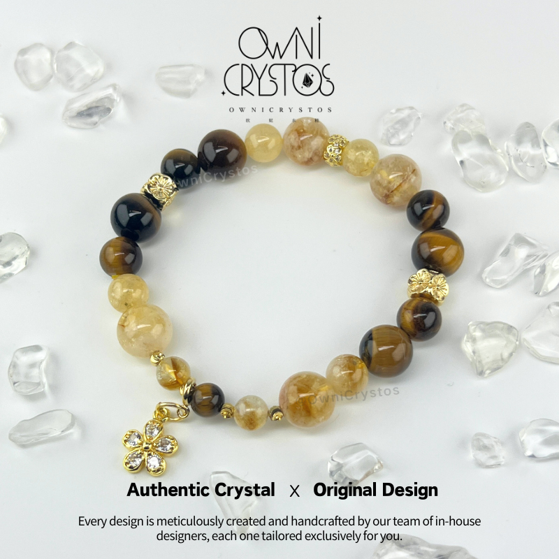 Fortune Booster Citrine Tiger Eye Bracelet