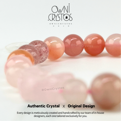 Crystal of Love Rose quartz Strawberry quartz Yanyuan agate