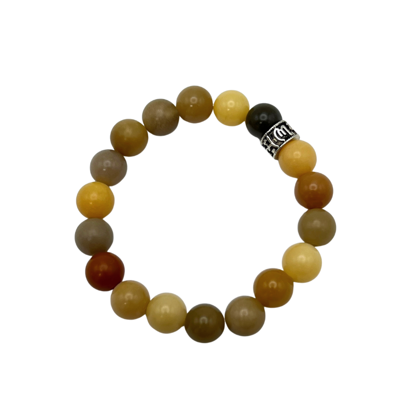 Peace & Protection Six-Word Mantra FengShui Natural Bodhi Bracelet unisex