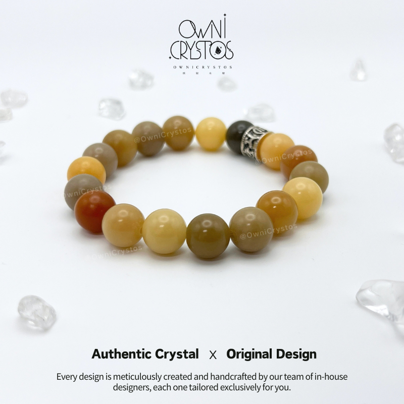 Peace & Protection Six-Word Mantra FengShui Natural Bodhi Bracelet unisex