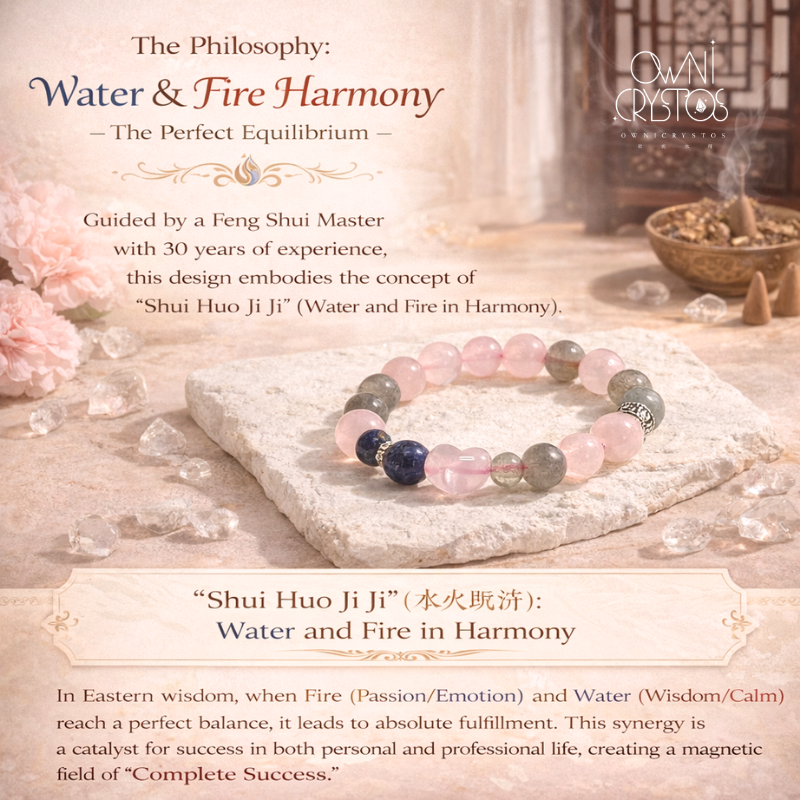 Love Relationship Natural Crystal bracelet Rose Quartz Lapis Lazuli Labradorite Gift