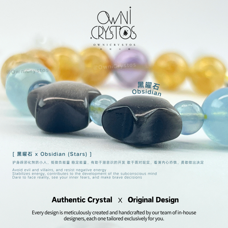 Wisdom & Fortune over Career Citrine Aquamarine