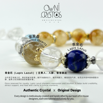 Men’s Power & Clarity Crystal Bracelet