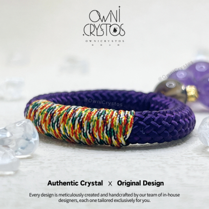 Amethyst Phone Strap with Finger Loop