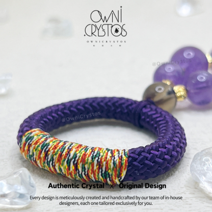 Amethyst Phone Strap with Finger Loop