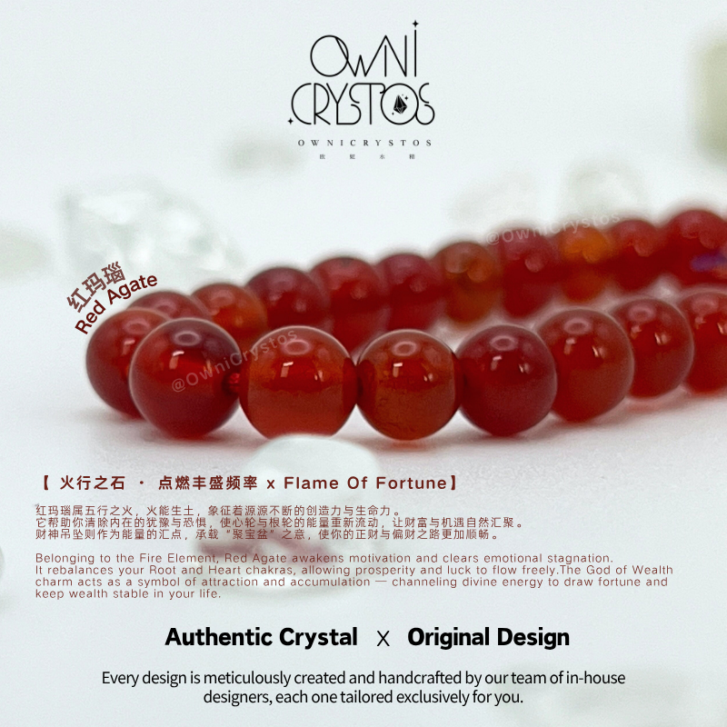 Fortune God Agate Natural crystal phone strap