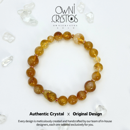 PiXiu citrine crystal bracelet unisex