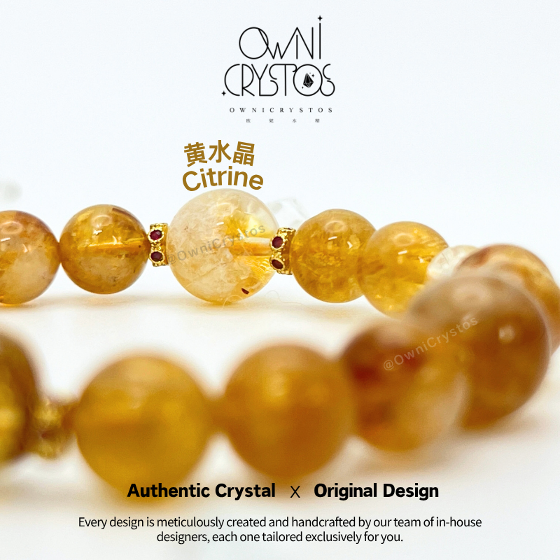 PiXiu citrine crystal bracelet unisex