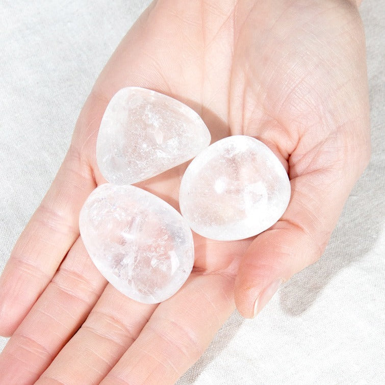 Tumbled Clear Quartz Stones - High Quality // Tiny Rituals