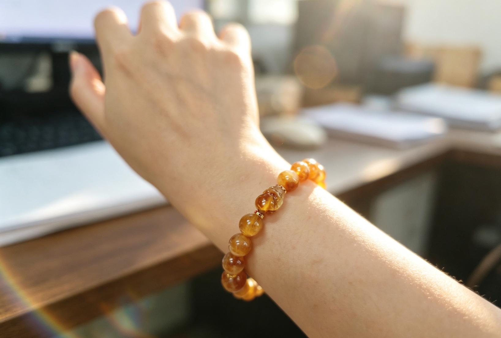 The Authentic Citrine Pixiu Bracelet